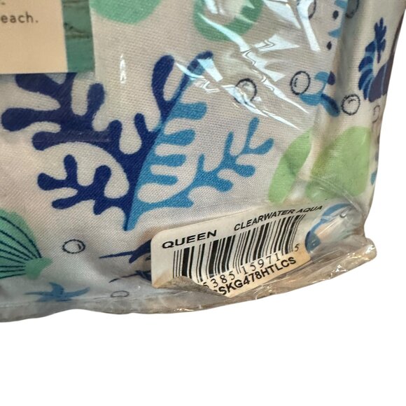 Coastal Collection Ocean Sea Nautical Print Sheet Set Queen Four Piece NIP NEW - Picture 3 of 8